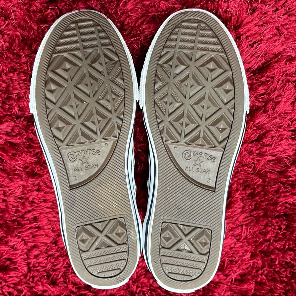 Converse Chuck Taylor All Stars White Leather Women’s 4.5 Junior 3 Low Top - Picture 4 of 5